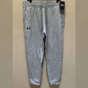Under Armour Men’s Hustle Fleece Jogger Pants Gray Color Size- XL